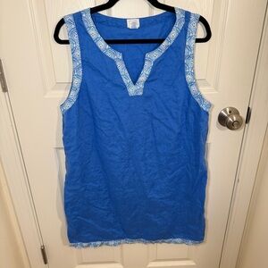 100% linen shift dress